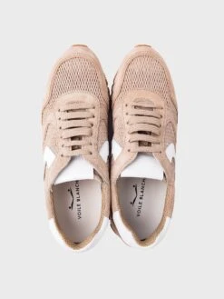 Voile Blanche Women's Julia Mesh Suede And Technical Fabric Sneaker -Every Wear Shop 001 2013488xBEIGExAlt4 37584044