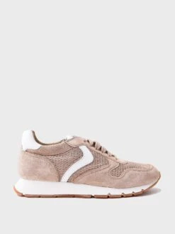 Voile Blanche Women's Julia Mesh Suede And Technical Fabric Sneaker