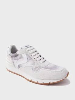 Voile Blanche Women's Julia Power Suede And Technical Nylon Sneaker -Every Wear Shop 001 2015735xWHITEICExAlt1 37650685