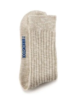 Birkenstock Women's Cotton Slub Socks -Every Wear Shop 1008 033 beige whitealt1
