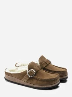 Birkenstock Women's Buckley Shearling Clog -Every Wear Shop 1018127xTEANATURALxAlt2 43880598