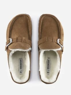 Birkenstock Women's Buckley Shearling Clog -Every Wear Shop 1018127xTEANATURALxAlt3 43880601