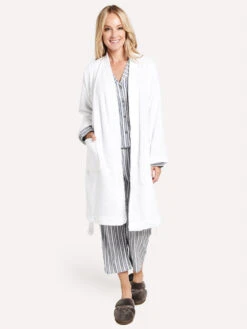 Ugg Women's Lorie Terry Robe -Every Wear Shop 1100729 WHITEalt3