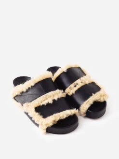 ATP Atelier Women's Furlo Comfy Sandal -Every Wear Shop 111461xBLACKVANILLAxAlt3 52168389