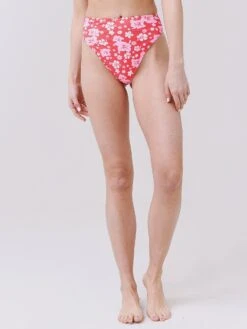 Frankie's Bikinis Women's Anne High Waist Bikini Bottom