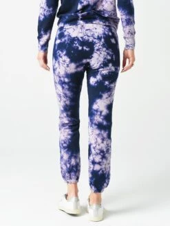 Stateside Women's Tie Dye Viscose Fleece Pant -Every Wear Shop 130 2937TDxNAVYLILACTIEDYExAlt2