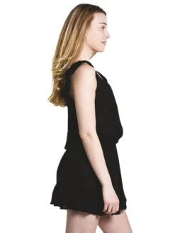 Maaji Women's Jet Black Short Dress -Every Wear Shop 1477csd02 blackalt1