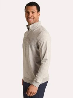 Travis Mathew Play Through Half-Zip Pullover -Every Wear Shop 1mq100 heatheralloyalt1