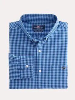 Vineyard Vines Men's Alicetown Gingham Slim Tucker Shirt