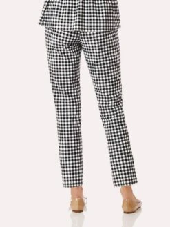 Jude Connally Lucia Slim Ankle Pant -Every Wear Shop 201084 gbginghamblackalt1