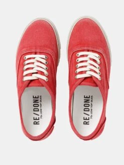 Re/Done Women's 70s Low Top Skate Sneaker -Every Wear Shop 219 14W7LTSxFADEDCRIMSONxAlt2 36620595