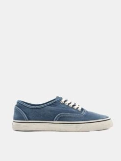 Re/Done Women's 70s Low Top Skate Sneaker -Every Wear Shop 219 14W7LTSxFADEDNAVYxPrimary 74553924
