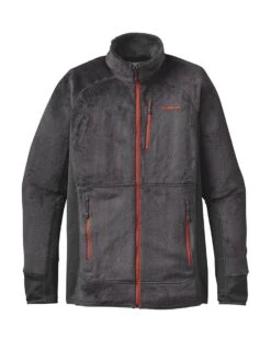 Patagonia Men's R2 Fleece Jacket -Every Wear Shop 25138 forgegrey cuscoorange