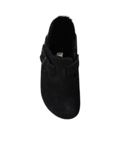 Birkenstock Women's Boston Shearling Clogs -Every Wear Shop 259883 blackblacksuedealt3
