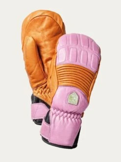 Hestra Women's Leather Fall Line Mitt -Every Wear Shop 30211 orange pink c2fbf9f5 d473 4c4a 970c 335dd758532b
