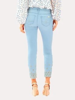Lilly Pulitzer Women's South Ocean Skinny Crop Pant -Every Wear Shop 30507 930indigowashseagatestarburalt2