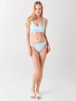 Maaji Women's Sky Blue Dakota High Rise Bikini Bottom -Every Wear Shop 3303SCC001xBLUE400xAlt2 36870047
