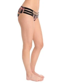 Seafolly Spice Temple Multi Strap Hipster Bikini Bottom -Every Wear Shop 40284 073 blackalt2