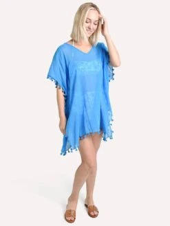 Seafolly Amnesia Kaftan -Every Wear Shop 52162 electricbluealt1