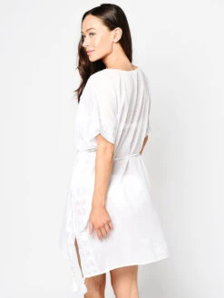 Seafolly Inka Gypsy Shadow Embroidered Kaftan -Every Wear Shop 53594 KA WHITEalt2