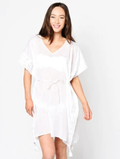 Seafolly Inka Gypsy Shadow Embroidered Kaftan