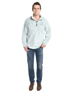 True Grit Men's Frosty Tipped Pile 1/4 Zip Pullover -Every Wear Shop 71m65ftp aquaalt3