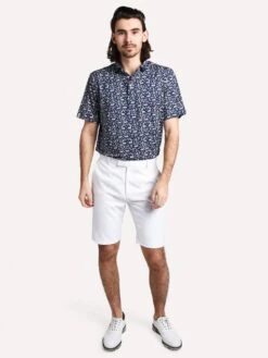 RLX Lightweight Print Airflow Short Sleeve Custom Slim Active Fit Polo -Every Wear Shop 785734540 bluealt3