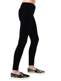 J Brand Women's 815 Mid-Rise Super Skinny Velvet Jean -Every Wear Shop 815t635 blackalt2