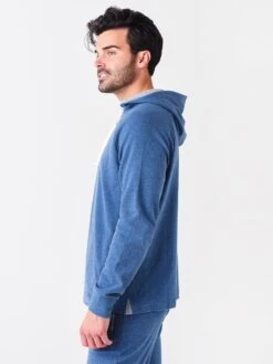 Southern Tide Men's Ryker Heathered Hoodie -Every Wear Shop 8416xHEATHERSEVENSEASBLUExAlt2 51988679