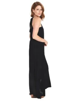 Echo Solid Maxi Dress -Every Wear Shop 870038 NAVYalt1