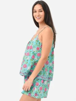 Sur La Vague Women's Aqua Cami Pajama Set -Every Wear Shop AQUAPJxAQUAxAlt3 78603643
