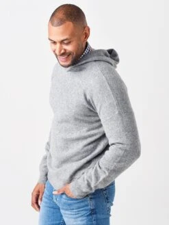 Hartford Men's Boil Hoody Knitted Pull-Over Sweater -Every Wear Shop AW94310xSILVERxAlt2 47854466