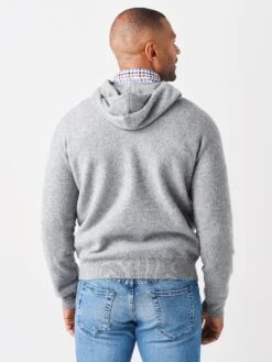 Hartford Men's Boil Hoody Knitted Pull-Over Sweater -Every Wear Shop AW94310xSILVERxAlt3 47854467