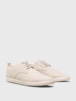 Clae Men's Ellington Textile Sneaker -Every Wear Shop CL21AET01xEGGNOGORGANICCOTTONxAlt2 26071189