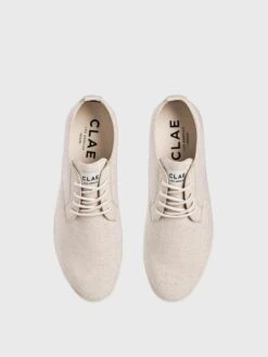 Clae Men's Ellington Textile Sneaker -Every Wear Shop CL21AET01xEGGNOGORGANICCOTTONxAlt3 26071191