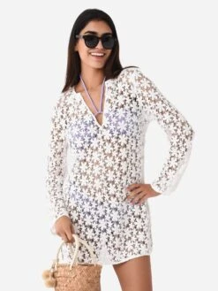 Honorine Women's Short Sage Cover-Up -Every Wear Shop CL409xWHITExAlt4 98811807