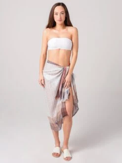 Echo Women’s Rainbow Stripe Pareo Wrap -Every Wear Shop EB0129xSTONExAlt3