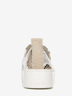 Vince Women’s Leather Saxon-2 Slip On Sneaker -Every Wear Shop H0081L2251 TAUPESNAKEPRINTalt2