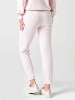 Monrow Women's Reversed Elastic Vintage Sweatpant -Every Wear Shop HB006 201xROSExAlt2