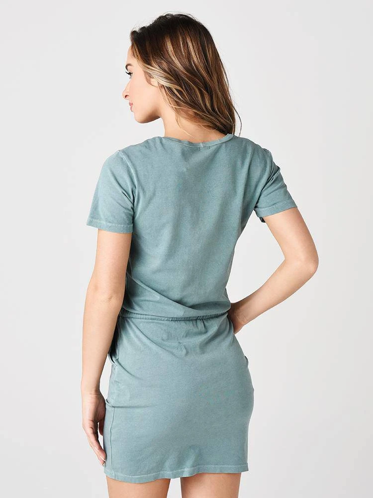 Monrow Women's Mini Slit Dress With Patch Pockets 5 Monrow Women's Mini Slit Dress With Patch Pockets - Image 5