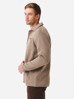 Johnnie-O Men's Tudor Knit Jacket -Every Wear Shop JMJK2140xCAMELxAlt3 82342156