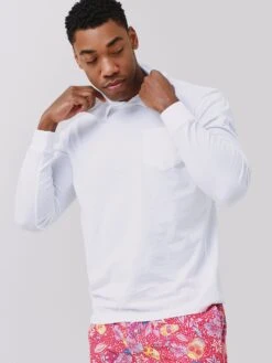 Johnnie-O Men's Edison Long Sleeve Hooded T-Shirt