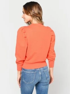 Frame Women’s Shirred Sweatshirt -Every Wear Shop LWAC0296 SUNKISTalt2