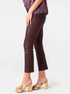 Frame Women's Leather Le Crop Mini Boot Leather Pant -Every Wear Shop LWLT0430xESPRESSOxAlt2 44210586