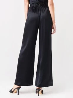Frame Women's Satin PJ Pant -Every Wear Shop LWWB0750xNOIRxAlt1 50776159