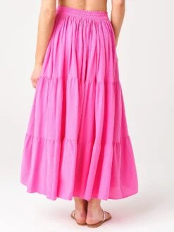 9 Seed Women's Core Cotton Tier Martinique Maxi Skirt -Every Wear Shop MARTINIQUE CxPEONYxAlt3 31720572