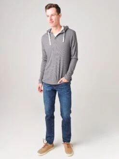 Free Fly Men's Bamboo Waffle Hoody -Every Wear Shop MBW102xSTEELGREYxAlt3 14500505