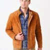 Peter Millar Crown Men's Suede Bomber