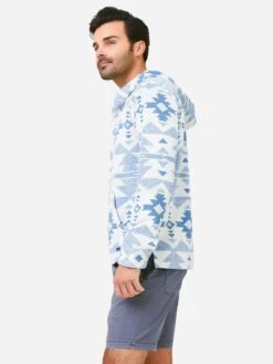 Faherty Brand Men's Doug Good Feather Cabana Pacific Hoodie -Every Wear Shop MKU2236xSUMMERSIXRIVERSxAlt3 72202971
