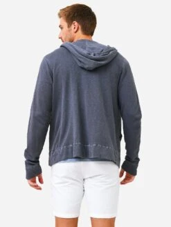 James Perse Men's Vintage Zip-Up Hoodie -Every Wear Shop MXA2130xNORTHPIGMENTxAlt4 69628242